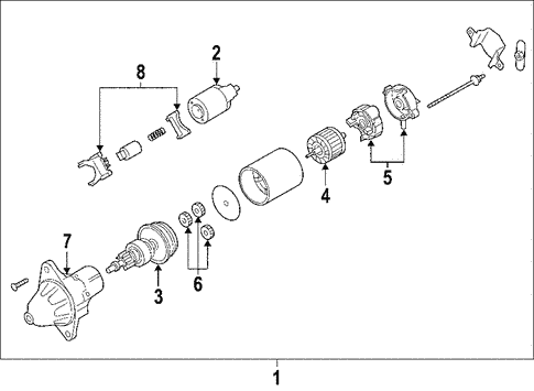 Starter for 2005 Subaru Legacy #0