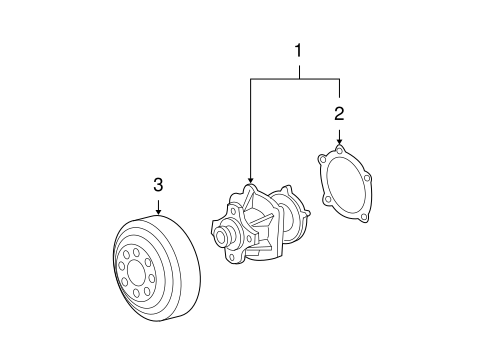 Water Pump for 2011 GMC Canyon #0
