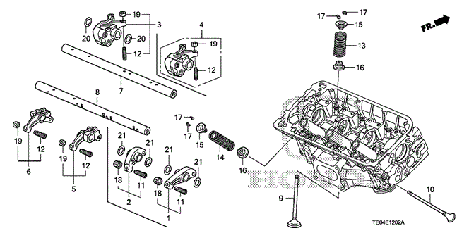 Engine/Valve - Rocker Arm (RR.) (V6) for 2010 Honda ACCORD COUPE #1