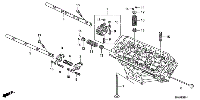 Engine/Valve - Rocker Arm (FR.) (V6) for 2007 Honda ACCORD COUPE #1