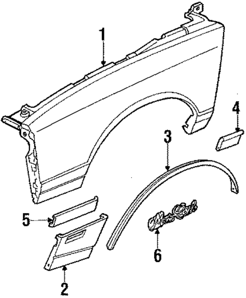 Body/Fender for 1986 Chevrolet Monte Carlo #1
