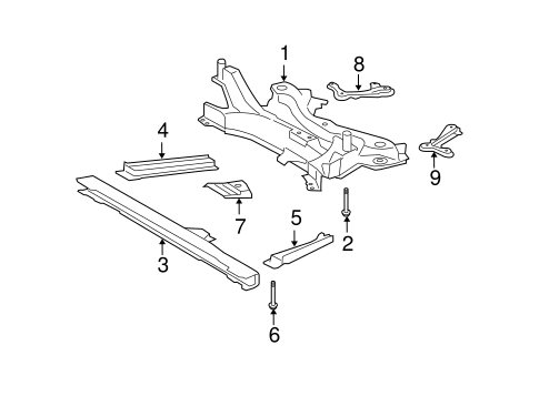 FRONT SUSPENSION/SUSPENSION MOUNTING for 2008 Scion xB #1
