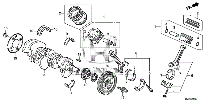 Clip, Piston Pin Clip, Piston Pin