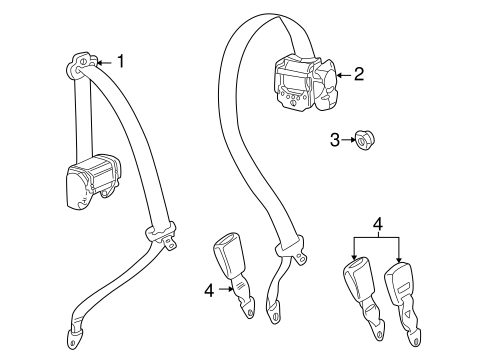 Freelander REAR SEAT BELTS