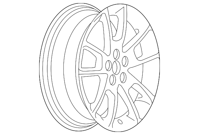 9596801 Деталь WHEEL, ALLOY