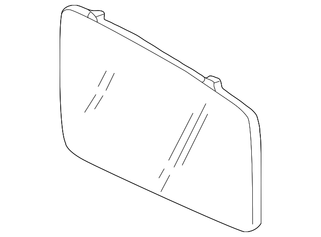 CRD100640 Деталь MIRROR GLASS, RIGHT