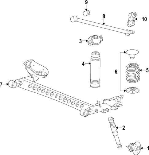 Rear Suspension for 2011 Chevrolet Cruze #1
