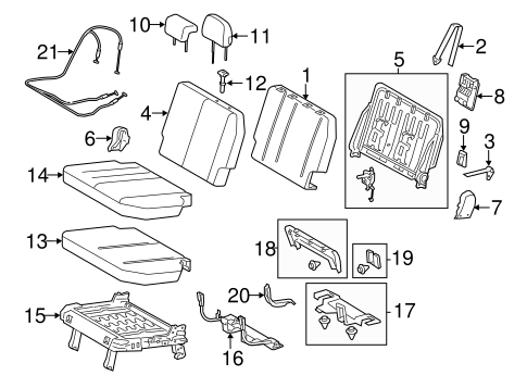 BODY/THIRD ROW SEATS for 2014 Toyota Sienna #1
