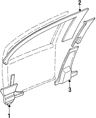 Tracer INTERIOR TRIM - PILLARS