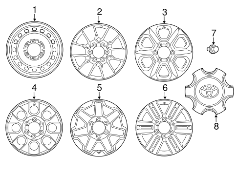 FRONT SUSPENSION/WHEELS for 2012 Toyota 4Runner #1