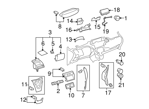 BODY/INSTRUMENT PANEL COMPONENTS for 2011 Toyota Yaris #2