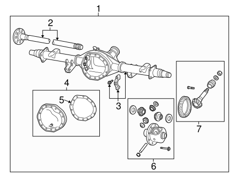2500 AXLE HOUSING