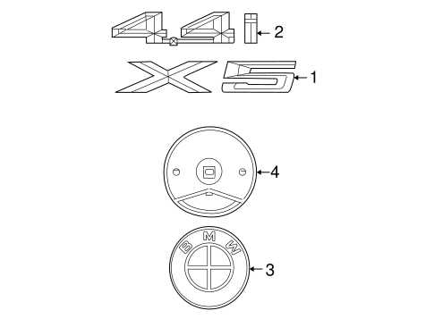 Exterior Trim - Lift Gate for 2001 BMW X5 #0