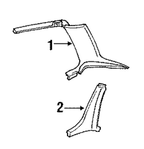 Cutlass Supreme INTERIOR TRIM - QUARTER PANELS 3