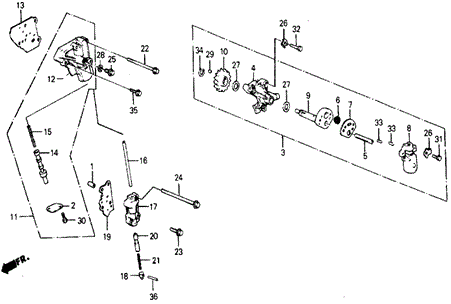 TRANSMISSION - AUTOMATIC/3AT GOVERNOR - LOCK-UP VALVE for 1985 Honda CIVIC 5-DOOR #1