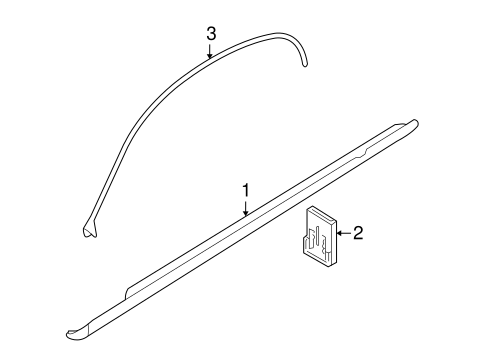 S-Type EXTERIOR TRIM - PILLARS