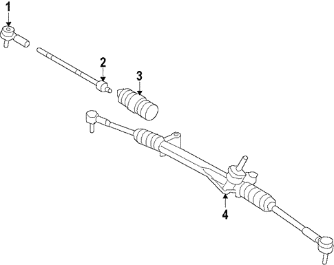 Steering/Steering Gear & Linkage for 2008 Ford Escape #1
