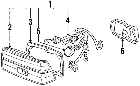 OEM Honda 33550-SB0-674 - Tail Lamp Assembly OEM Honda 33550-SB0-674 - Tail Lamp Assembly
