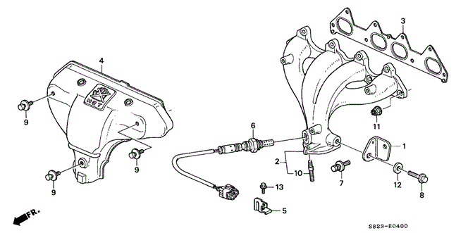 ENGINE/EXHAUST MANIFOLD for 1998 Honda ACCORD COUPE #1