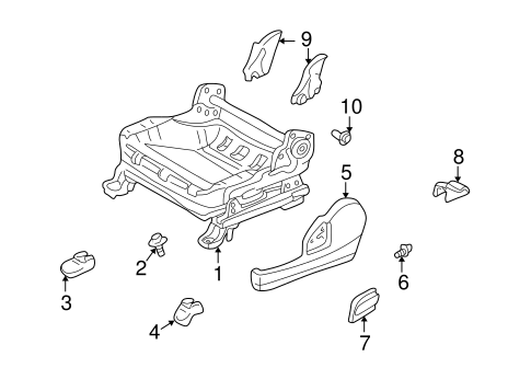 BODY/TRACKS & COMPONENTS for 2002 Toyota Prius #2