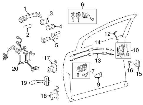 ELECTRICAL/FRONT DOOR for 2015 Toyota Avalon #2