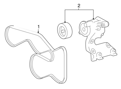 MAINTENANCE & LUBRICATION/BELTS & PULLEYS for 2005 Toyota Tundra #2