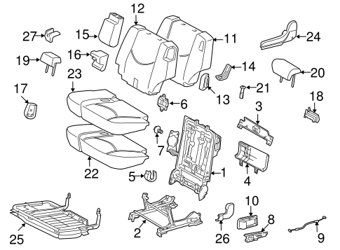 BODY/SECOND ROW SEATS for 2009 Toyota RAV4 #1