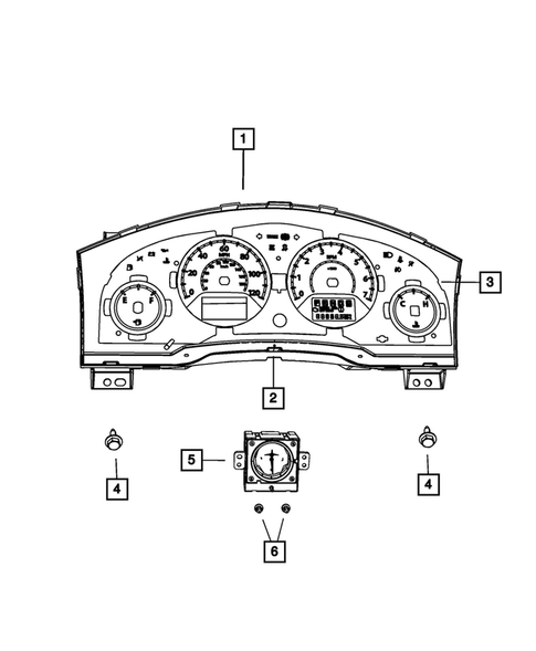 Instrument Panel Cluster for 2009 Chrysler Town & Country #0