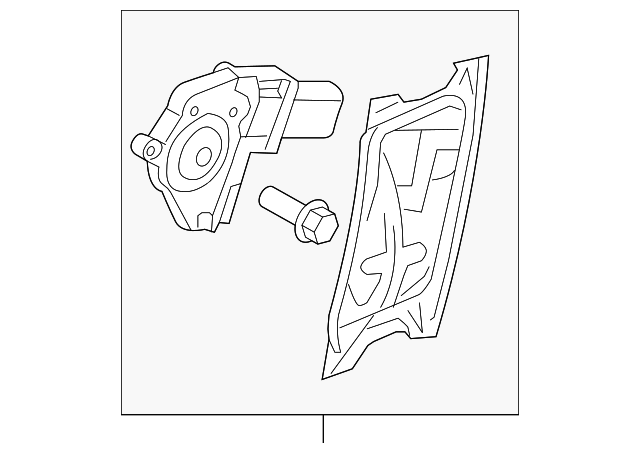 LR052111 Деталь REGULATOR ASSY, RIGHT