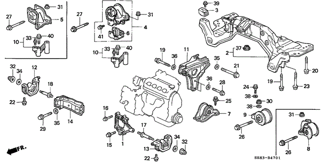 Rubber, R Front Stopper Insulator (AT) Rubber, R Front Stopper Insulator (AT)