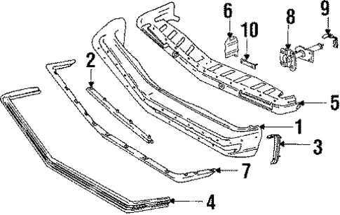 Calais BUMPER & COMPONENTS - FRONT 2