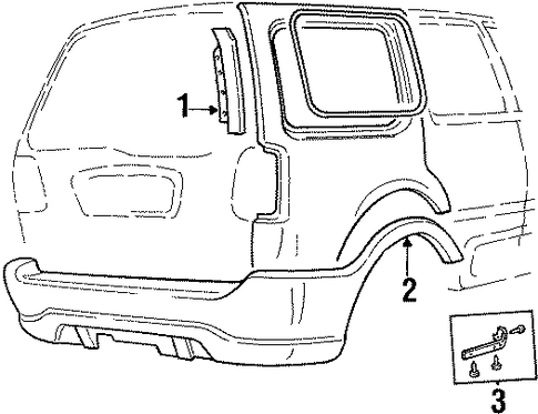 Navigator EXTERIOR TRIM - QUARTER PANEL