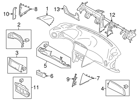 BODY/INSTRUMENT PANEL COMPONENTS for 2013 Scion FR-S #1
