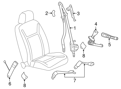 Impala Limited FRONT SEAT BELTS
