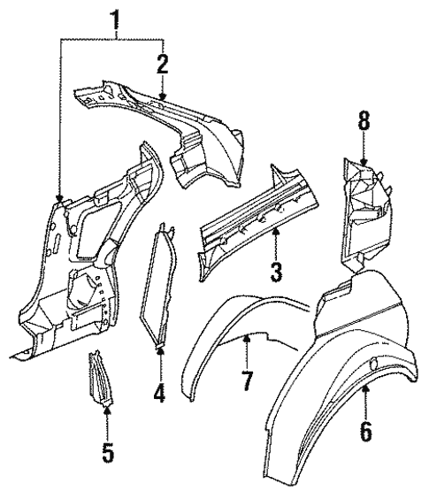 Inner Structure for 1994 BMW 850CSi #0