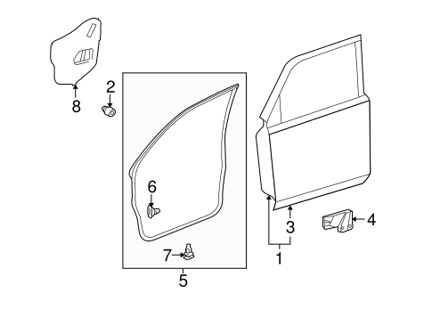 BODY/DOOR & COMPONENTS for 2013 Toyota 4Runner #2