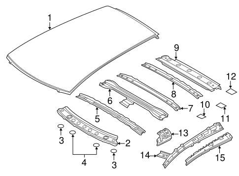 Roof & Components for 2012 Nissan Leaf #0
