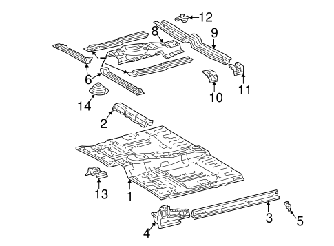 BODY/FLOOR for 2003 Toyota Sequoia #1