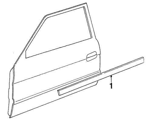 BODY/EXTERIOR TRIM - FRONT DOOR for 1996 Toyota Tercel #1