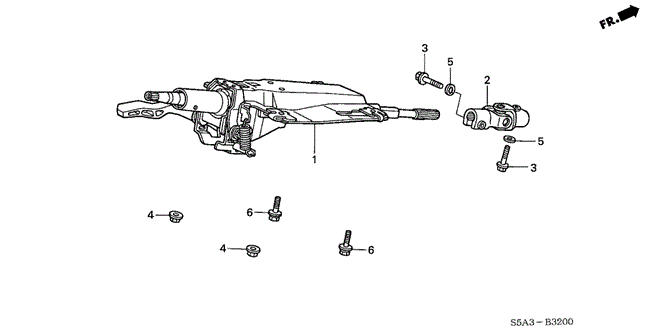 Chassis/Steering Column for 2003 Honda CIVIC SEDAN #1