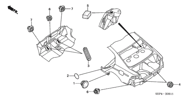 Grommet (RR.) for 2006 Acura TL #0