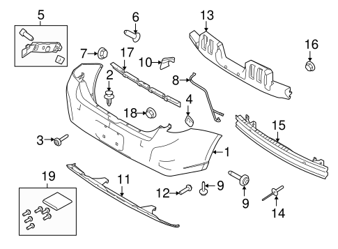 Focus BUMPER & COMPONENTS - REAR