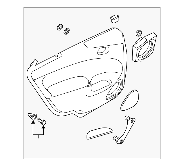 5435995 Деталь DOOR TRIM PANEL, LEFT