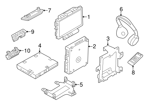 Range Rover Sport ENTERTAINMENT SYSTEM COMPONENTS