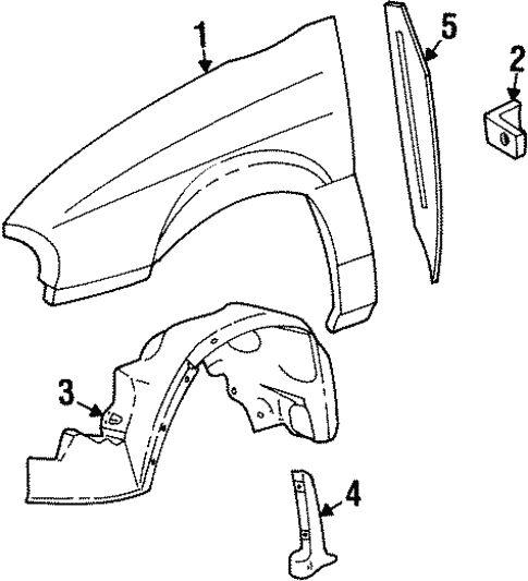 Fender & Components for 2000 Ford Windstar #0