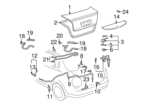 BODY/LID & COMPONENTS for 2005 Toyota Echo #1