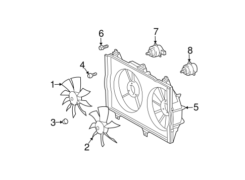 COOLING SYSTEM/COOLING FAN for 2008 Toyota Solara #1