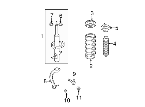 Struts & Components for 2005 Infiniti G35 #0