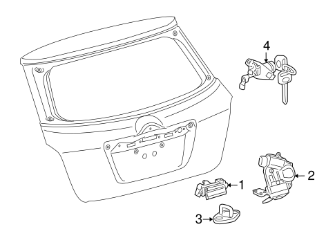 BODY/LOCK & HARDWARE for 2010 Toyota Matrix #3