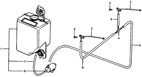 ELECTRICAL / EXHAUST / HEATER / FUEL/FRONT WINDSHIELD WASHER for 1978 Honda ACCORD HATCHBACK #1